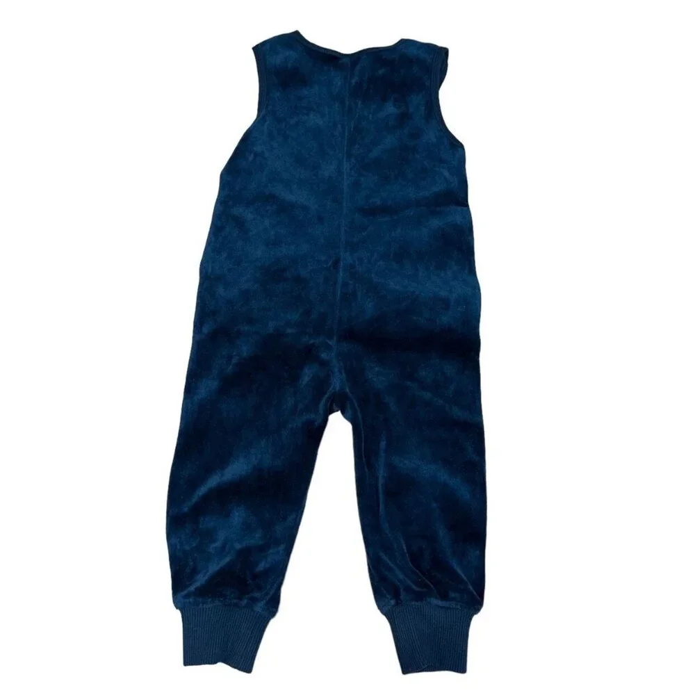 Villervalla Marine Velour Playsuit Romper Blue Size 86 1.5 Years